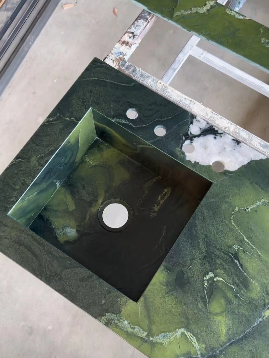 Avocado Green Vanity top