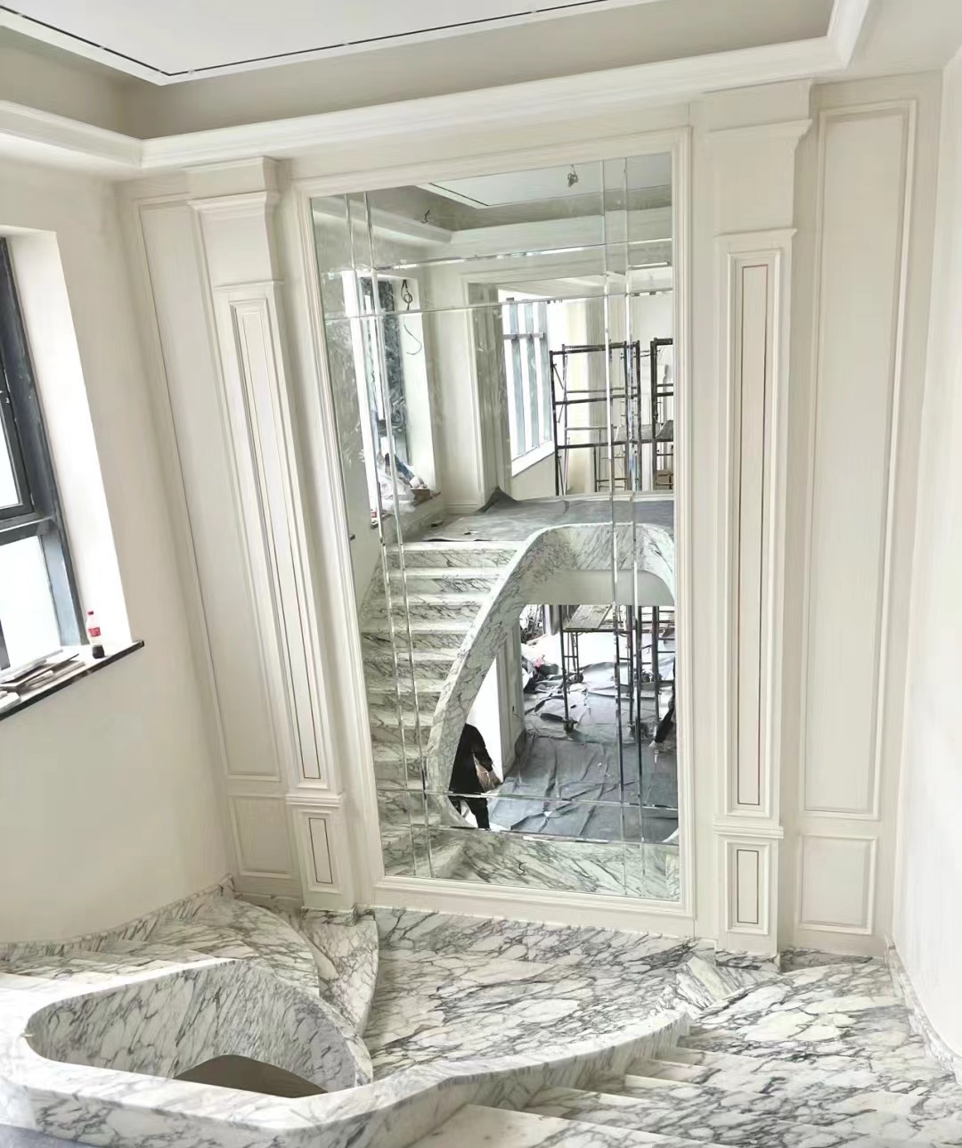 Arabescato Marble Stairs  Home Decoration show