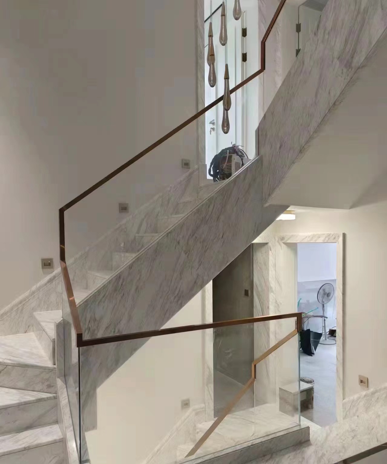 Carrara Marble Stairs  Home Decoration show