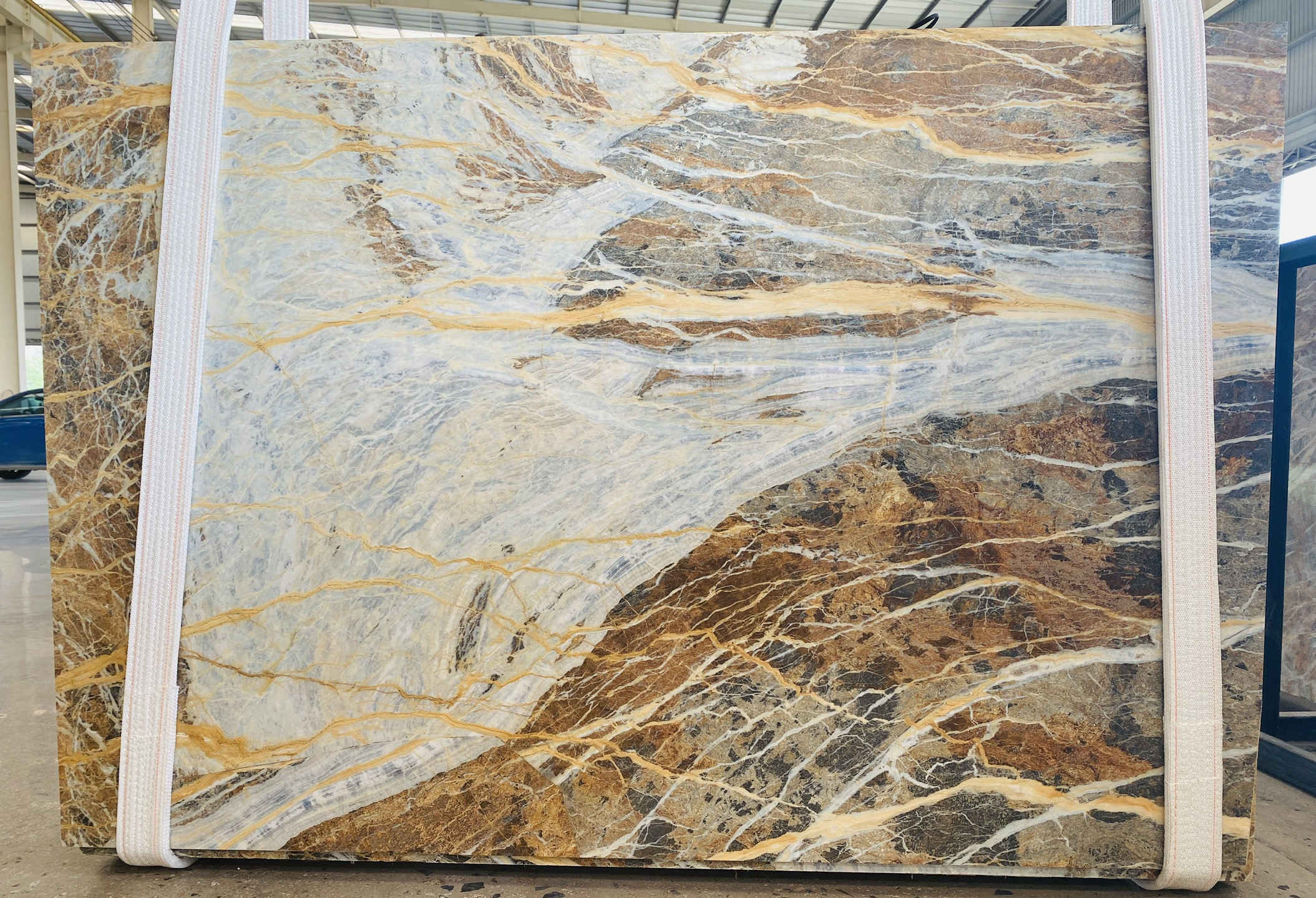 Blue Jeans Marble slabs