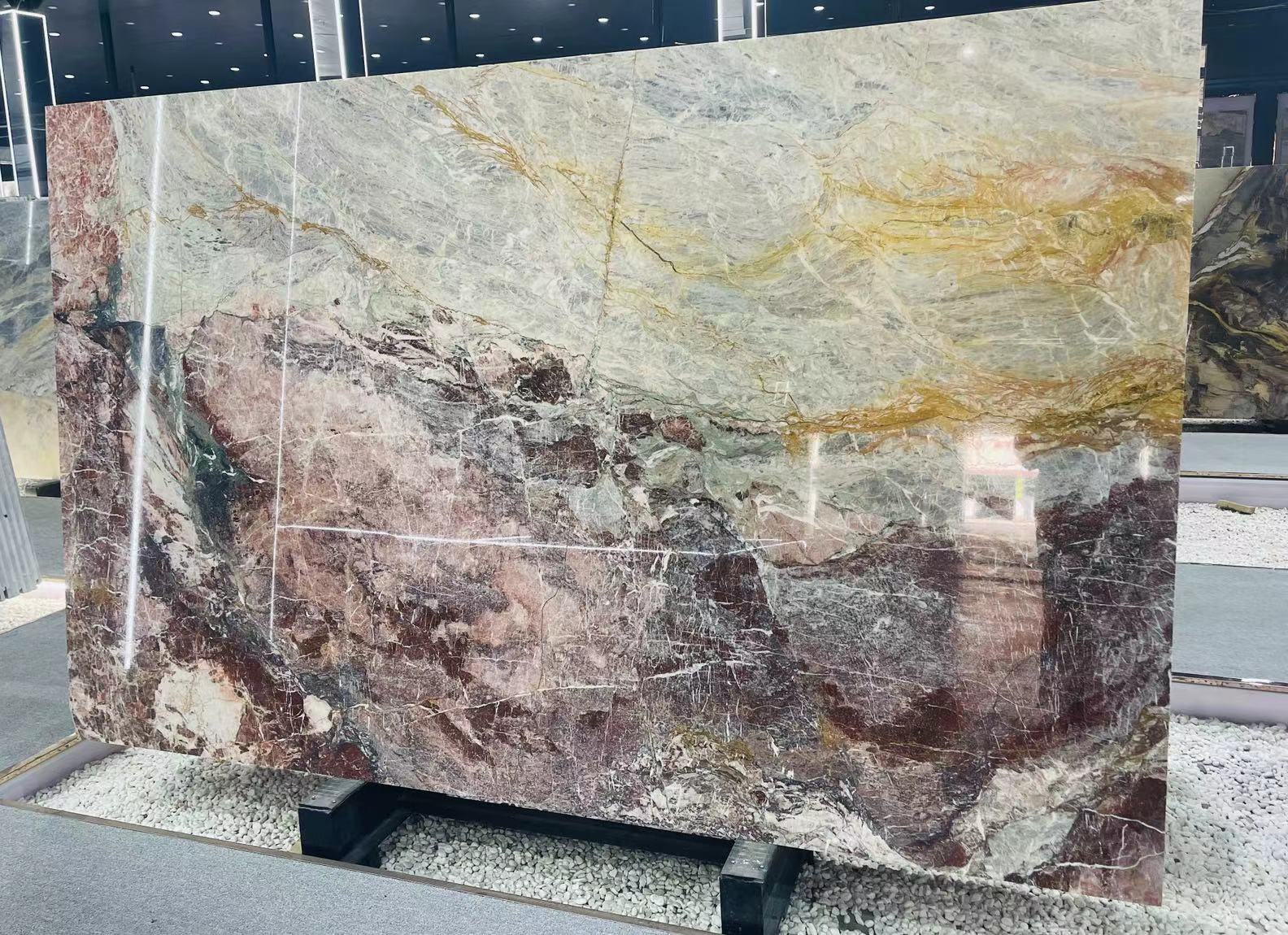 Four season Pink Marble slabs