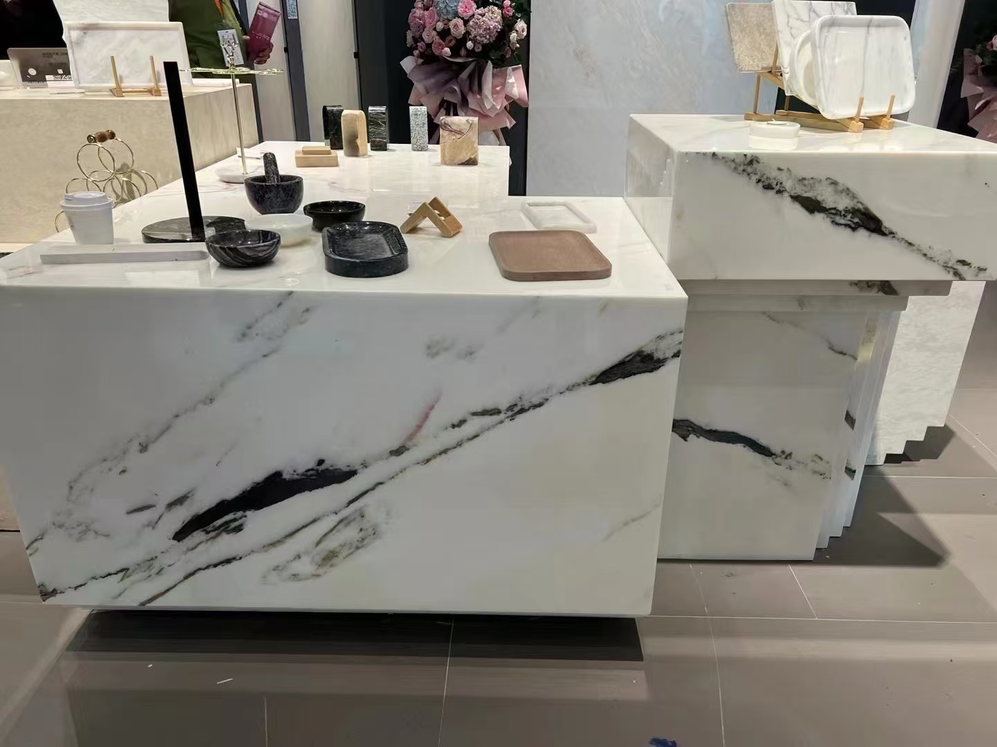 Chinese calatta white original white marble  countertops