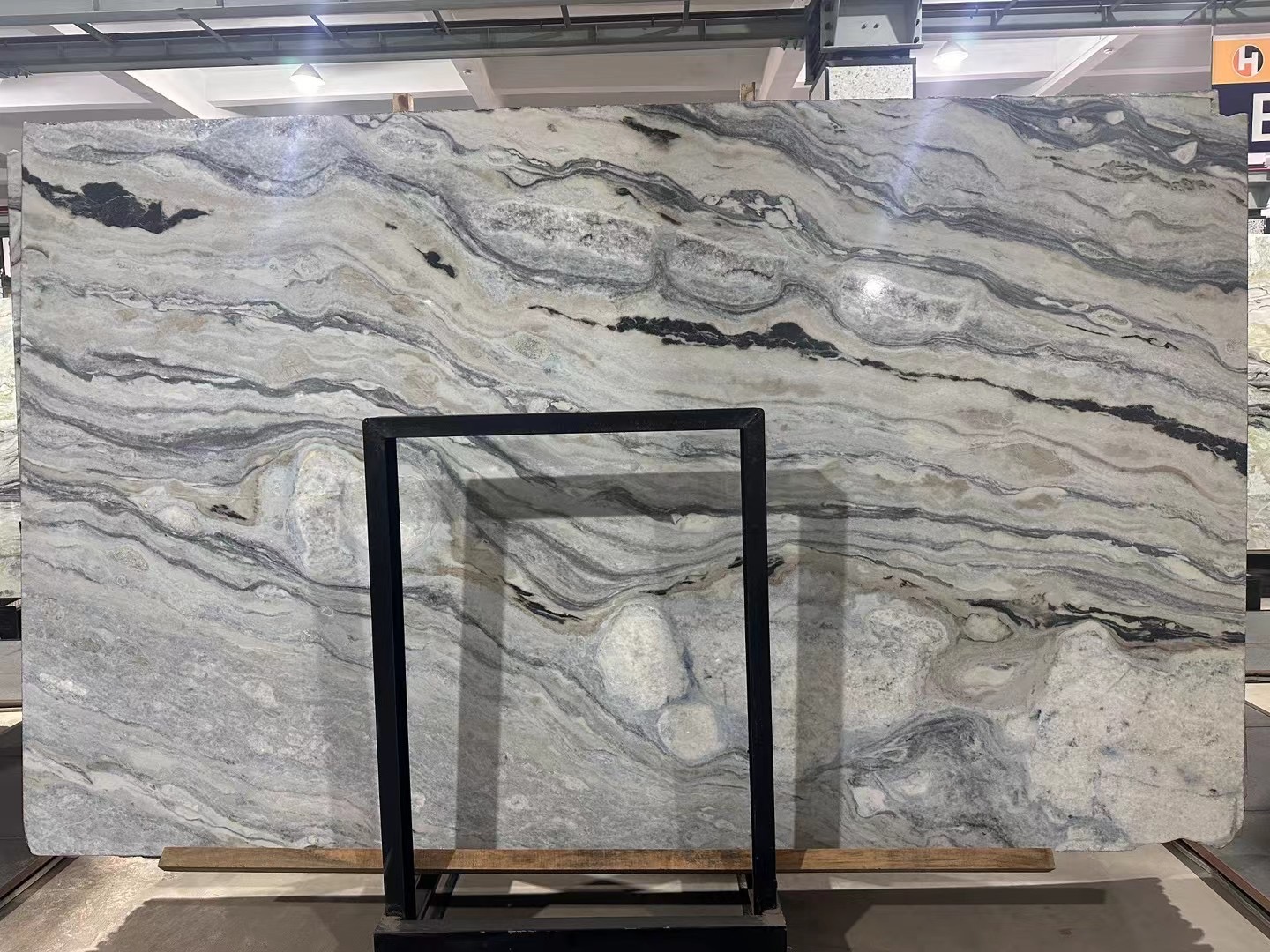 Blue fantasy marble slabs