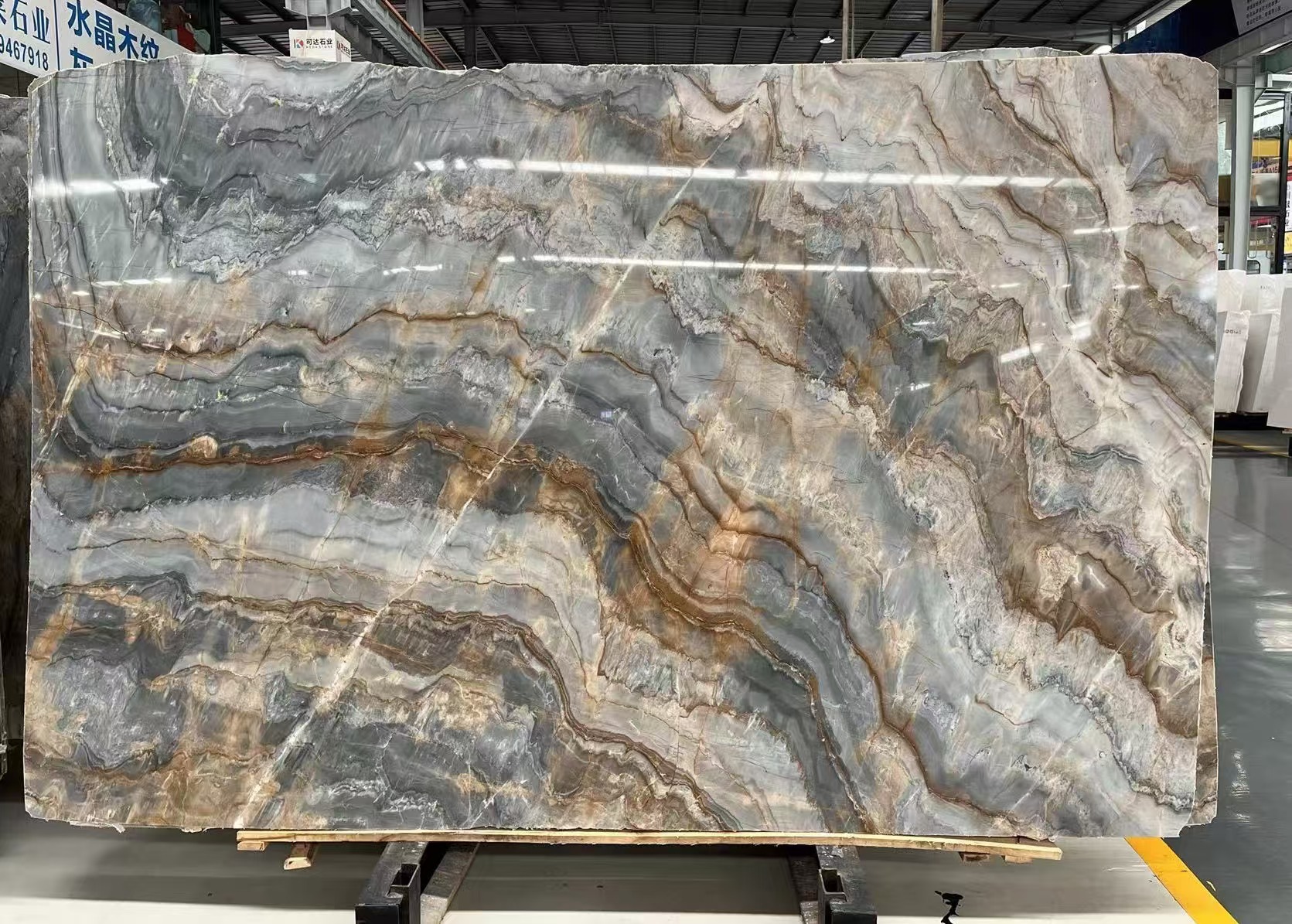 Italy Blue Impress marble slabs 