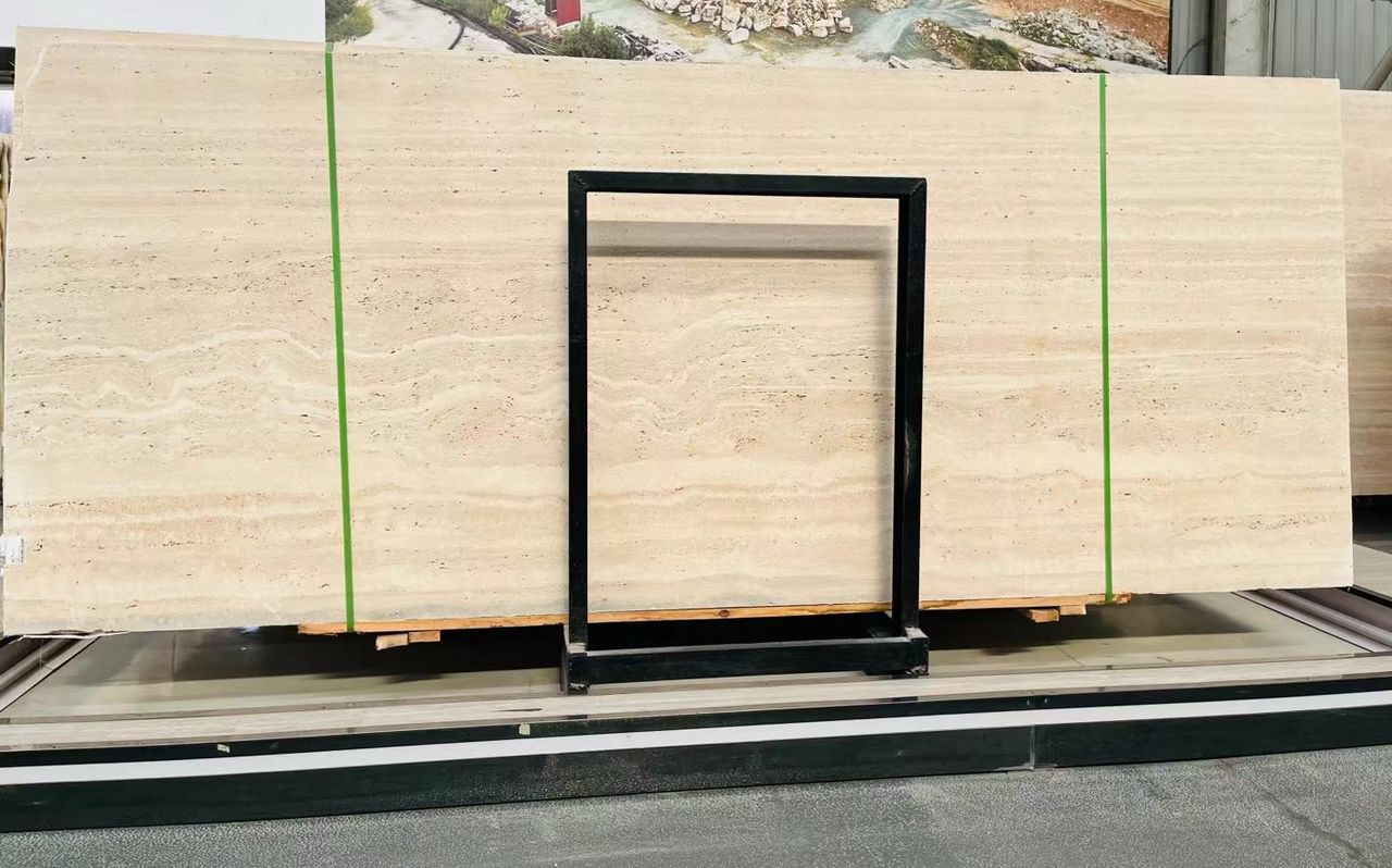 Italy white travertine slabs 