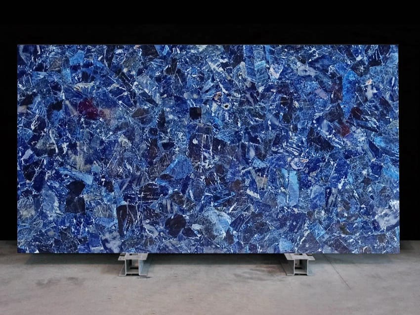 Sodalite Blue Jasper semi-precious stone slabs 